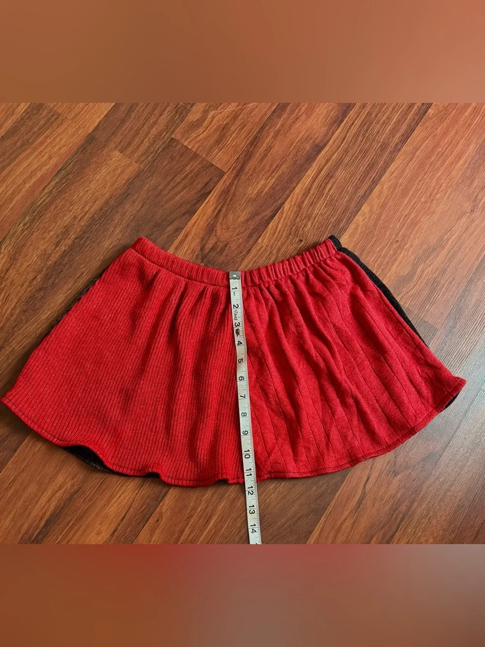 Urban Renewal Urban Outfitters Reworked Metallic Colorblock Mini Skirt S/M